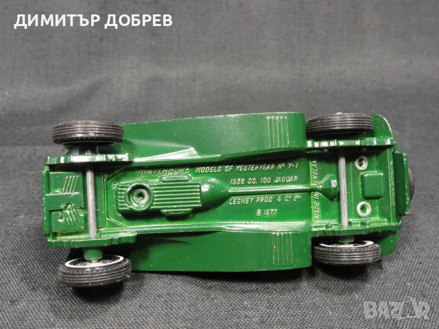 СТАРА РЕТРО МЕТАЛНА КОЛИЧКА JAGUAR SS 100 MATCHBOX MOY ENGLAND, снимка 6 - Колекции - 51651754