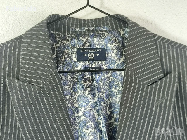 State of Art linen jacket XL, снимка 7 - Якета - 50918435