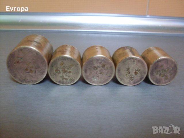 Бронзови тежести за кантар., снимка 4 - Антикварни и старинни предмети - 39152227