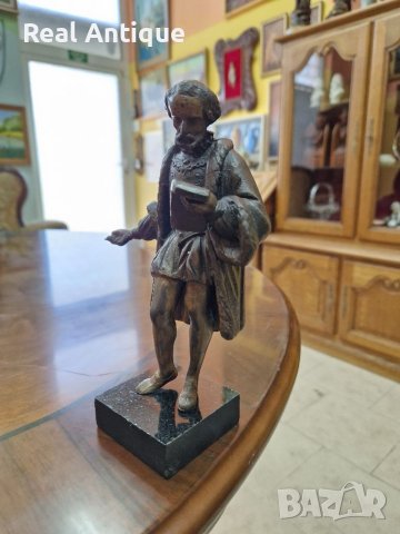 Красива антикварна френска фигура статуетка пластика , снимка 6 - Антикварни и старинни предмети - 40365899