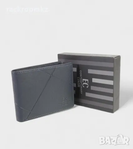 Мъжки портфейл портмоне марка COVERI в син цвят