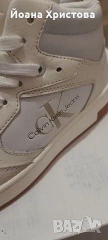 Calvin Klein бели дамски кецове, 36 н., снимка 5 - Маратонки - 48345107