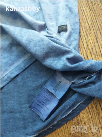 G-star REPIZ SP SLIM V T S/S - страхотна дамска тениска КАТО НОВА, снимка 6 - Тениски - 33361341