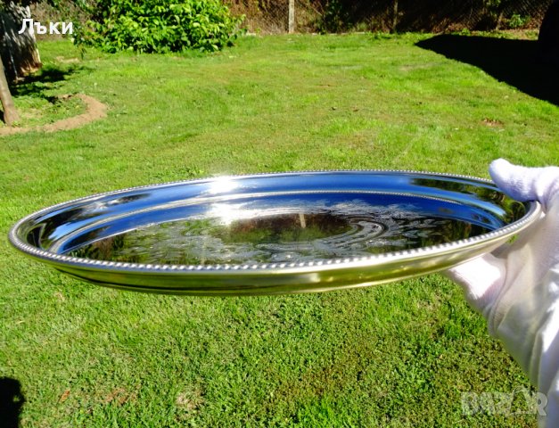 WMF посребрен поднос от бронз,барок. , снимка 7 - Антикварни и старинни предмети - 38068367