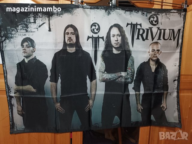 Trivium Flag 60 см на 90 см, снимка 1 - Китари - 43145515