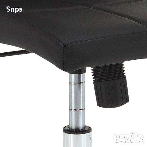 Офис стол за бюро с регулируема височина на седалката, 57 x 60 x 95 см, черен, снимка 6 - Столове - 40472570