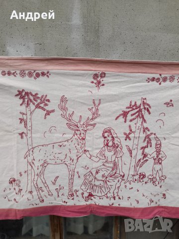 Старинен бродиран ковьор,покривка за стена #115, снимка 3 - Антикварни и старинни предмети - 38463555