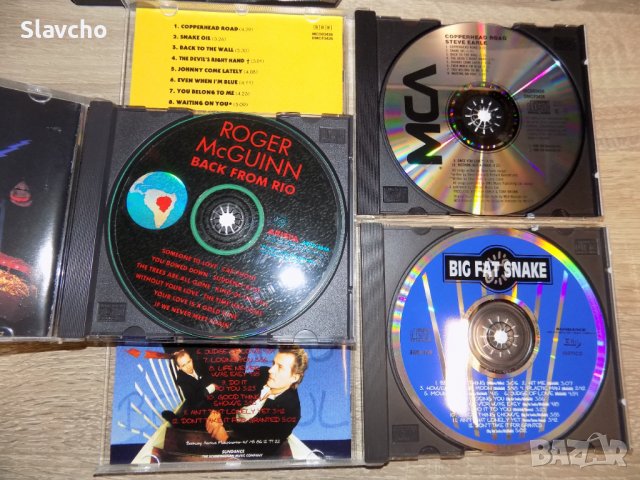 Дискове на -Steve Earle –Copperhead Road/Big Fat Snake-Beautiful Thing/ Roger McGuinn-Back from Rio, снимка 3 - CD дискове - 39950432