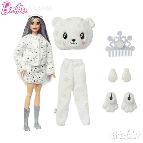 Barbie Color Cutie Reveal Кукла Барби супер изненада Бяла мечка HJL64, снимка 2 - Кукли - 40287244