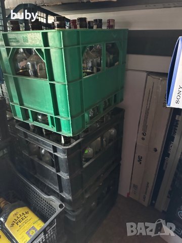 Стъклени бутилки с капачки, снимка 3 - Буркани, бутилки и капачки - 38688057