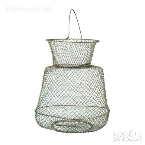 Сгъваем метален живарник за риболов, различни размери , снимка 6 - Такъми - 43773331