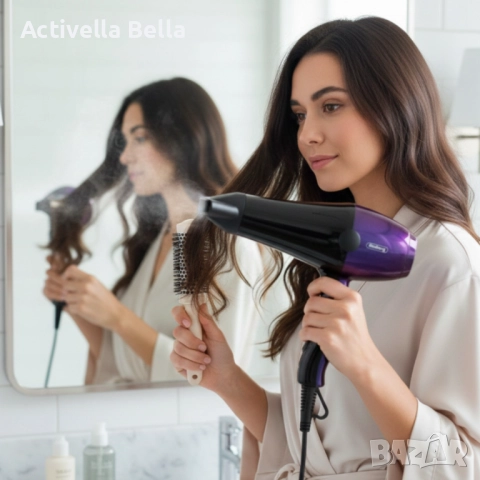 Сешоар Rosberg 2000W – Бързо сушене, прецизен контрол и надеждна защита всеки ден, снимка 2 - Сешоари - 52581927