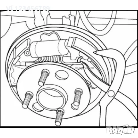 Клещи за пружини на /задни / спирачки, снимка 4 - Клещи - 50810393