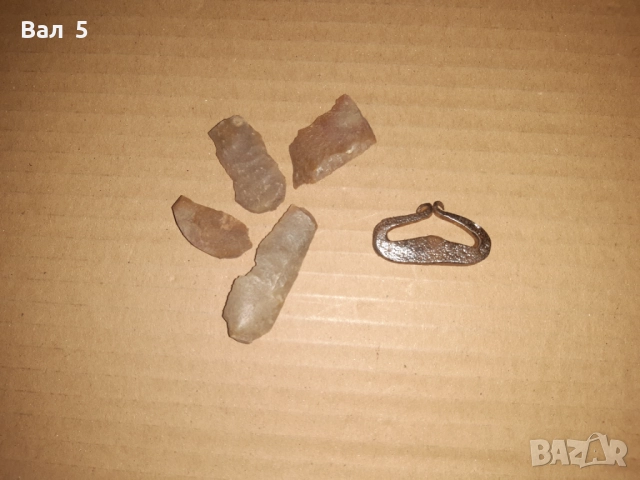 Стар автентичен чакмак с кремъци , огниво