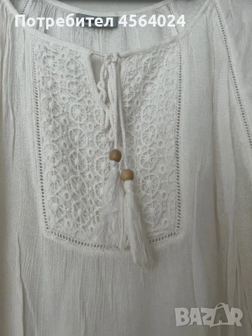 Дамска бяла риза, снимка 5 - Ризи - 51363892