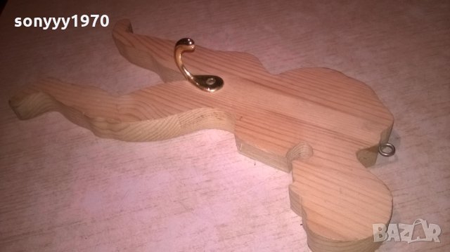 дървена закачалка с формата на мъж-28х13х2см, снимка 5 - Закачалки - 27442673