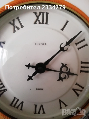 Стар бутиков часовник, авторска ръчно рисувана керамика, снимка 5 - Стенни часовници - 52883777