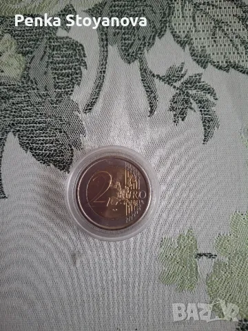 монета 2 евро 2005г Италия  със сертификат , снимка 3 - Нумизматика и бонистика - 47290030