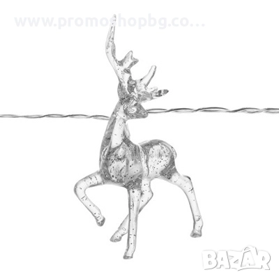 Коледна декорация с LED светещи еленчета, топло бяло, снимка 5 - Декорация за дома - 52409010