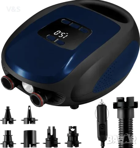 Електрическа  помпа за водни спортове, 20 PSI, SUP въздушна помпа с високо налягане, 12 V DC, , снимка 2 - Водни спортове - 47805482