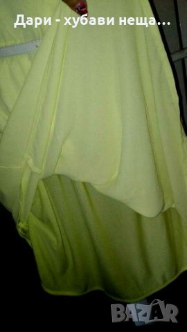 Жълта рокля от шифон🌹👗S/M,M🌹👗арт.1227, снимка 3 - Рокли - 33317680