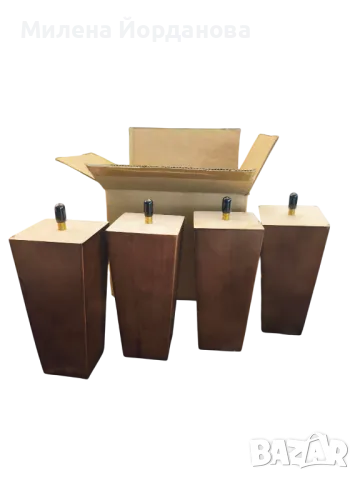 4 бр. крака за мебели ,масив,нови