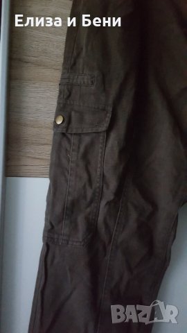 Макси XXL карго панталон H&M BB ластичен милитъри зелен, снимка 5 - Панталони - 34883405