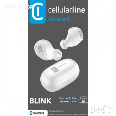 Безжични слушалки cellularline Blink TWS, снимка 4 - Bluetooth слушалки - 48508385