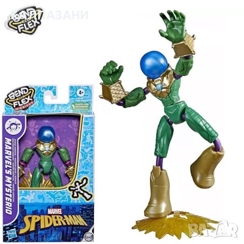 HASBRO SPIDERMAN Фигура BEND and FLEX 15см F3741, снимка 3 - Фигурки - 37166308