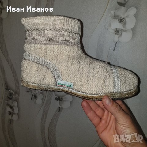 домашни чехли/терлици от варена вълна WESENJAK размер 39-40-41, снимка 10 - Чехли - 43385402