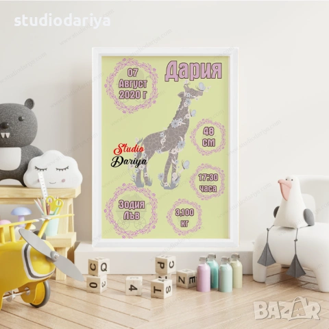 Бебешка визитка за момиче, снимка 7 - Други - 53147654