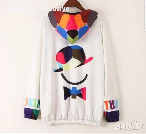 РАЗПРОДАЖБА!!!Атрактивен суитшърт "Memento Skull" с качулка, снимка 4 - Суичъри - 28366618