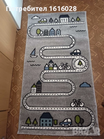 Детски образователен килим с улици,цифри,картинки и фигури на Paco Home., снимка 2 - Други - 51897652