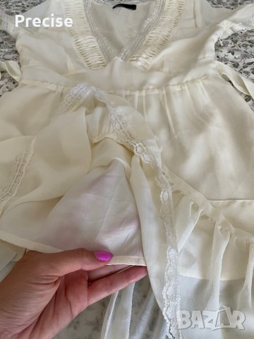 Официална бяло кремава рокля , снимка 15 - Рокли - 37465709