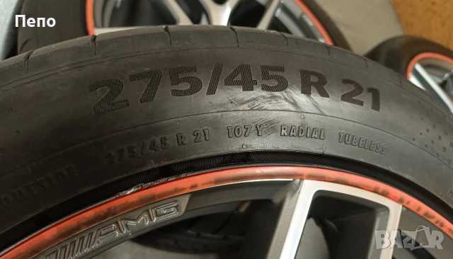 Оригинални джанти спорт пакет 21 цола с гуми летни Mercedes GLE W292 дот 2023г, снимка 5 - Гуми и джанти - 51392468