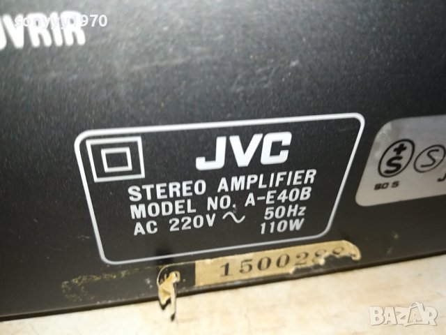 JVC A-E40B AMPLIFIER-MADE IN JAPAN ВНОС SWISS 0701241715, снимка 11 - Ресийвъри, усилватели, смесителни пултове - 43699328