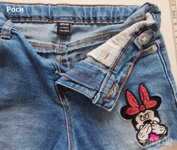 Дънкови панталони Мими Маус, снимка 4 - Детски къси панталони - 37634191