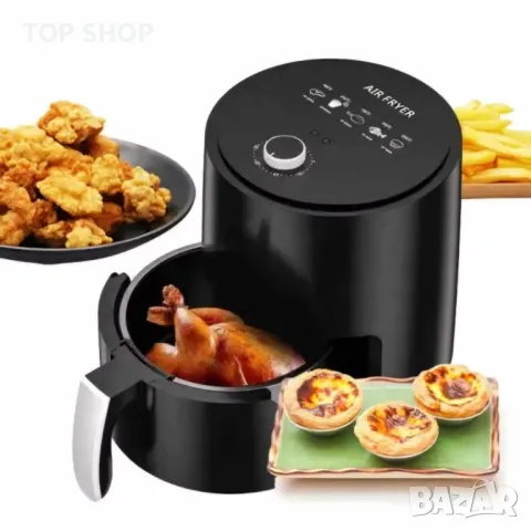 Фритюрник с горещ въздух без мазнина 3,2L,1200W, снимка 3 - Фритюрници - 49226552