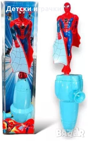 Летяща екшън фигурка Спайдърмен, с изстрелване, Spider Man , снимка 9 - Фигурки - 52739598
