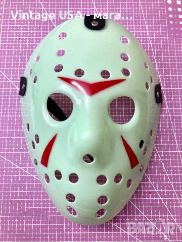 Glow in the dark маска от филма Петък 13 / Хелоуин / Halloween