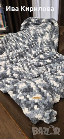 Ръчно изработено плюшено одеяло