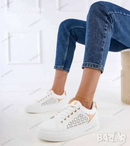 Дамски маратонки на платформа Remmi, 3цвята , снимка 3 - Маратонки - 50717927