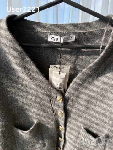 Чисто нова жилетка Zara от 100% вълна, снимка 2 - Жилетки - 52772041