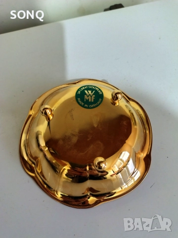 Стар Марков Немски Позлатен Съд 24К, снимка 4 - Антикварни и старинни предмети - 52510682