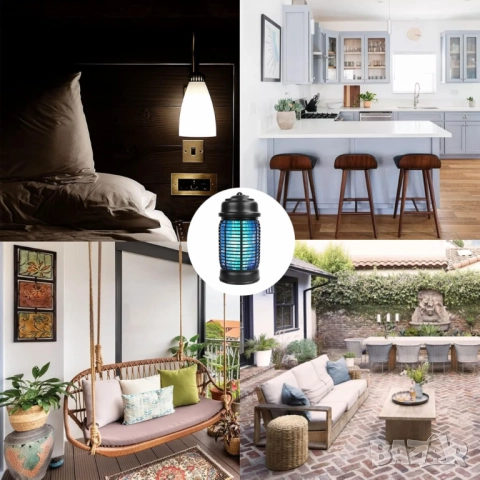 Електрически уред против комари и насекоми Bug Zapper QH50A-20W – 20W, обхват 80м, снимка 4 - Друга електроника - 51999990