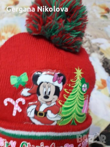 Зимна шапка на Мини Маус, снимка 6 - Бебешки шапки - 27394841