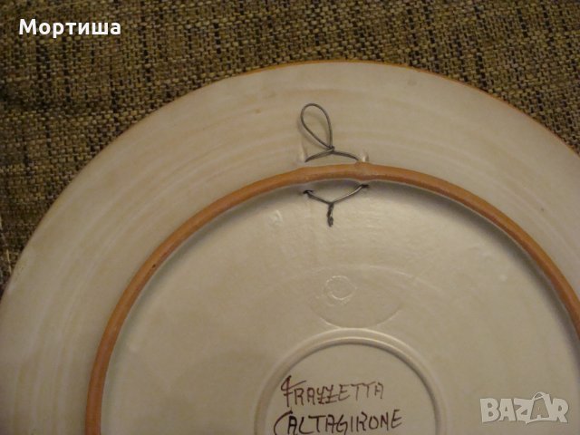  maiolica антикварна чиния за стена , снимка 4 - Пана - 28228669