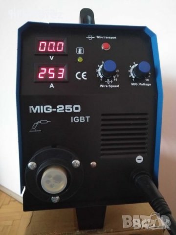 ТЕЛОПОДАВАЩ АПАРАТ - 250Ампера - Телоподаващо Инверторно с дисплей MAX PROFESSIONAL