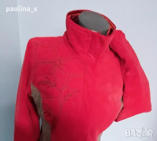 St-Martins / Червено яке с хастар и дебела вата , снимка 15 - Якета - 48931575