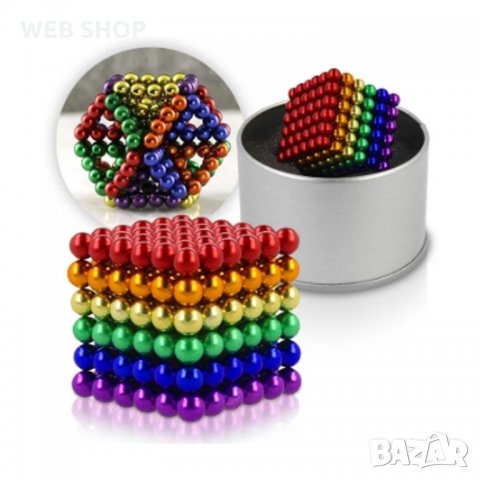 Магнитни топчета за Игра  Неокуб 216 бр., снимка 1